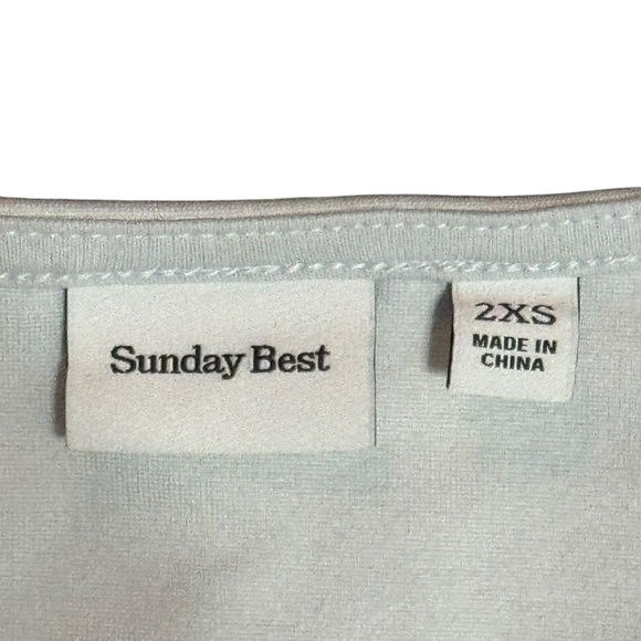 Aritzia Sunday Best Maverick Longsleeve Zip Bustier Top Gray Holiday Gift XXS - Picture 5 of 7